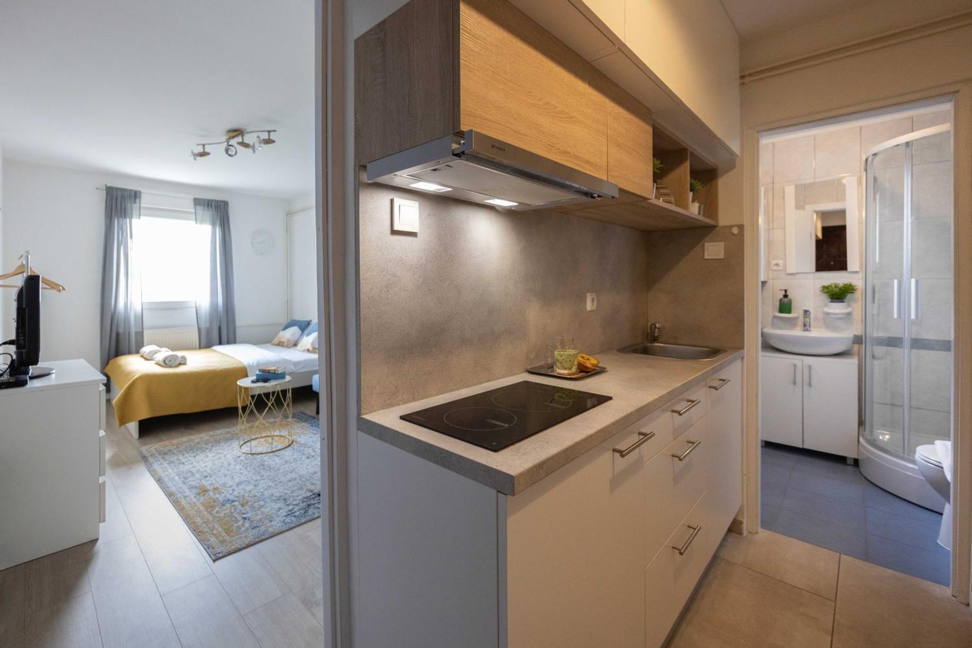 Modern Studio Near City Center Zagabria Esterno foto